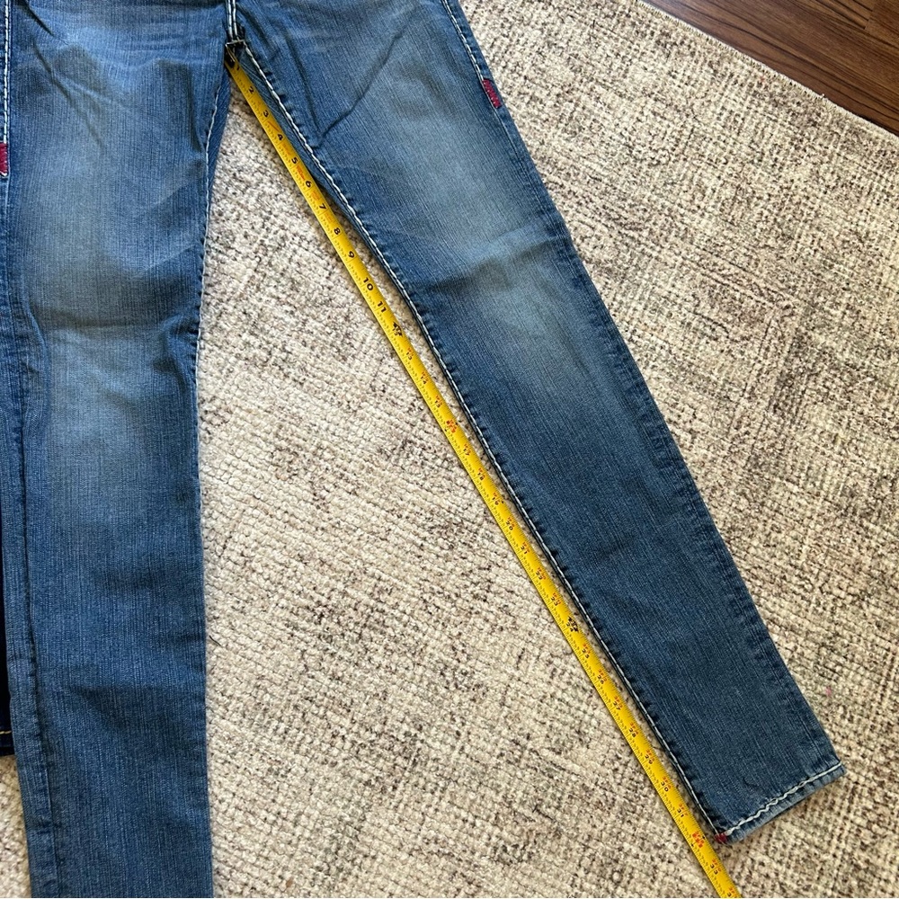 True Religion Women’s Skinny Jeans - Dark Indigo & Light Blue Wash - Picture 6 of 7